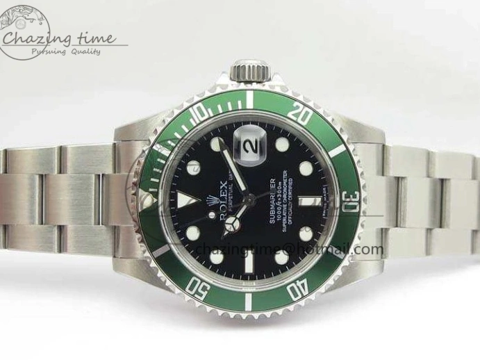 MiroTime 0106 Submariner 16610 LV Green No Rehaut Engraving JF 1:1 Best Edition On SS Bracelet SH ZeroBulk 3543